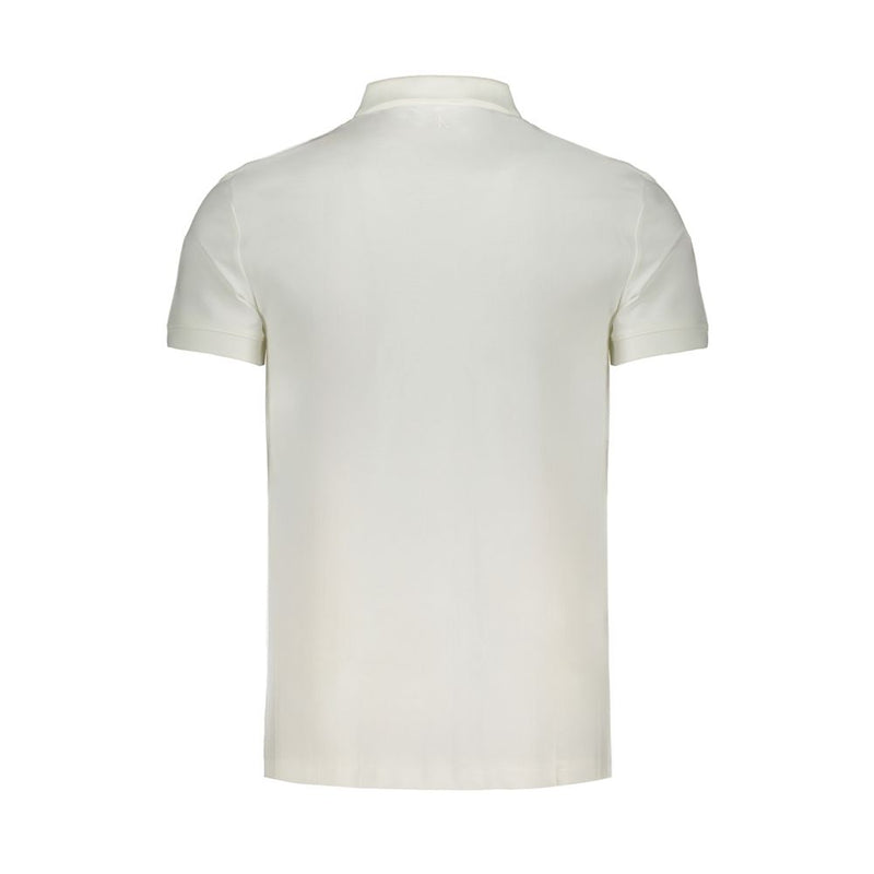 White Cotton Polo Shirt Calvin Klein