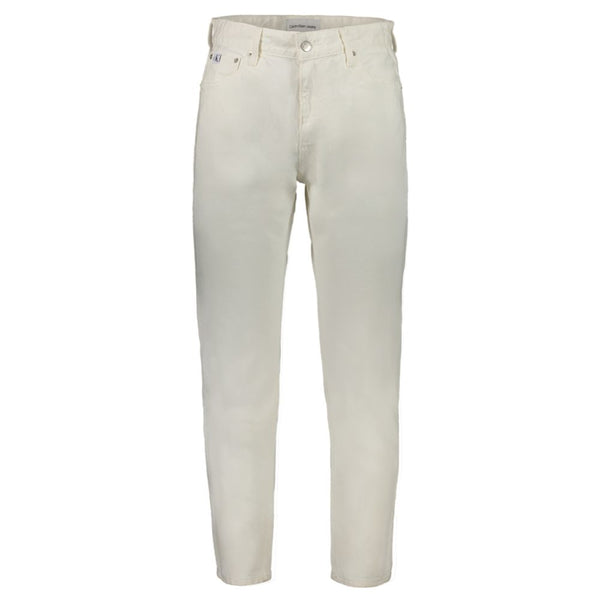 White Cotton Jeans & Pant Calvin Klein