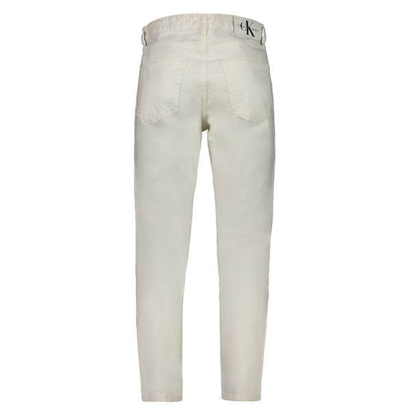 White Cotton Jeans & Pant Calvin Klein