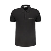 Black Cotton Polo Shirt Calvin Klein