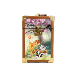 Disney Bambi 3D Trunk Printed PVC Top Handle Clutch Handbag Kate Spade