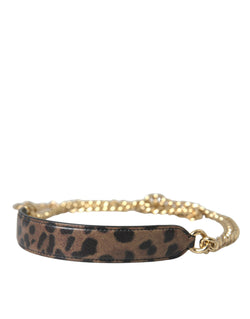 Brown Leopard Handbag Accessory Shoulder Strap Dolce & Gabbana