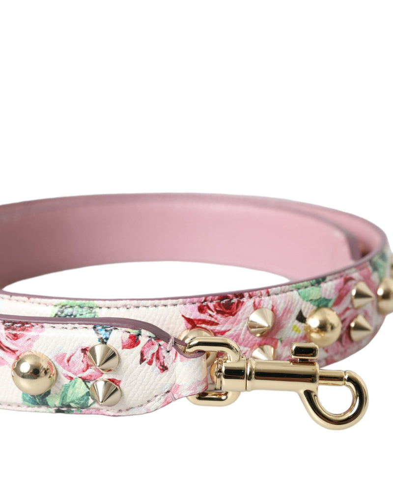 Pink Floral Handbag Accessory Shoulder Strap Dolce & Gabbana