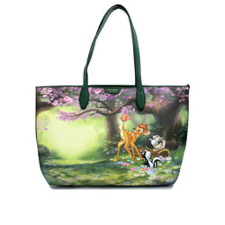 Disney Sutton Bambi Coated Canvas Shoulder Tote Handbag Purse Kate Spade