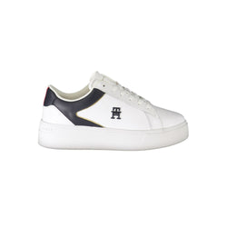 White Polyester Sneaker Tommy Hilfiger