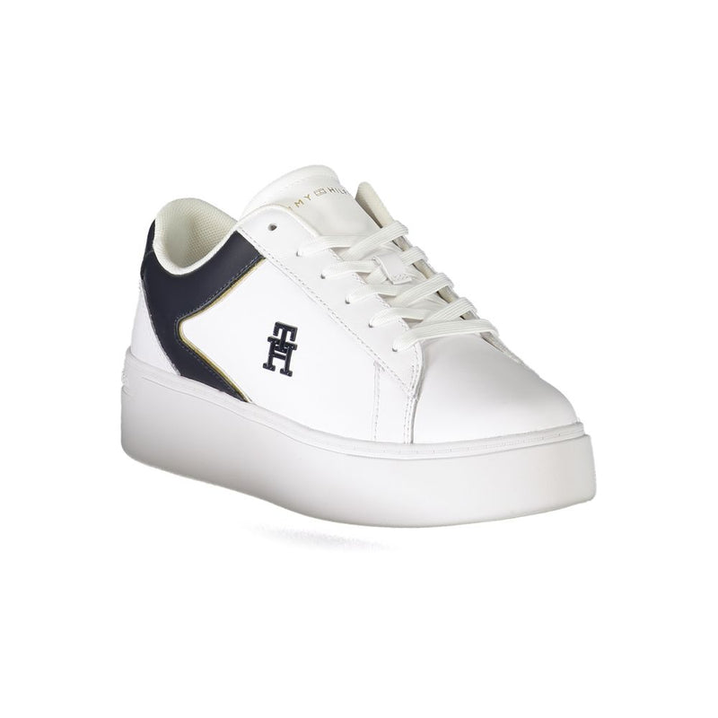 White Polyester Sneaker Tommy Hilfiger