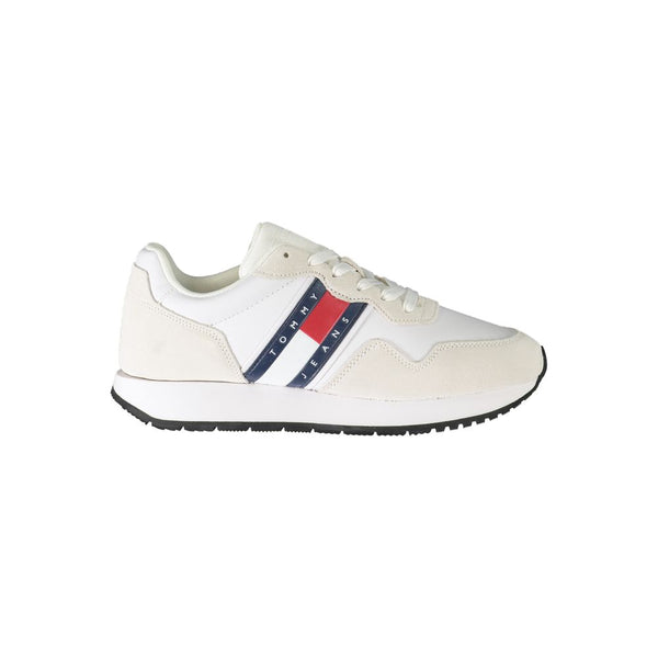 White Polyester Sneaker Tommy Hilfiger