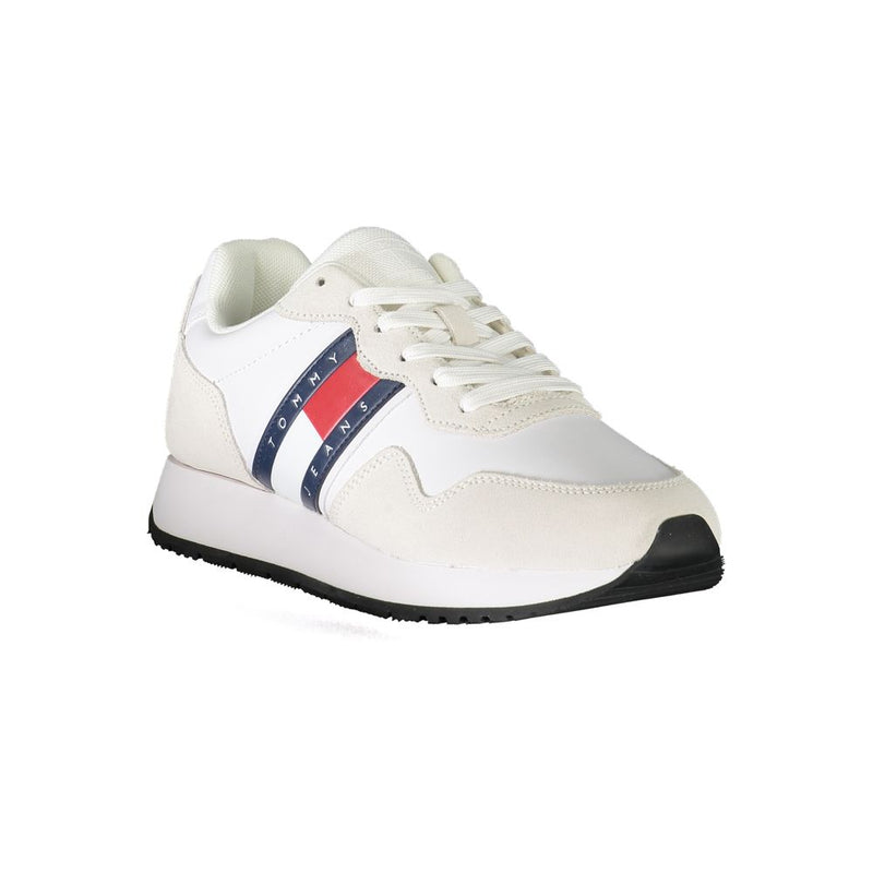 White Polyester Sneaker Tommy Hilfiger