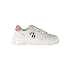 White Polyester Sneaker Calvin Klein