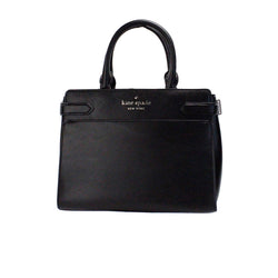 Staci Medium Black Saffiano Leather Crossbody Satchel Bag Handbag Kate Spade