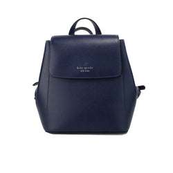 Madison Navy Saffiano Leather Medium Flap Shoulder Backpack Bag Kate Spade