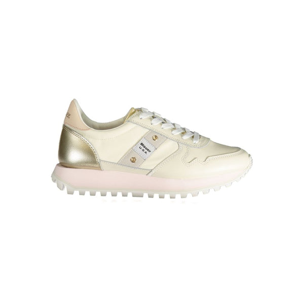 Beige Polyester Sneaker Blauer