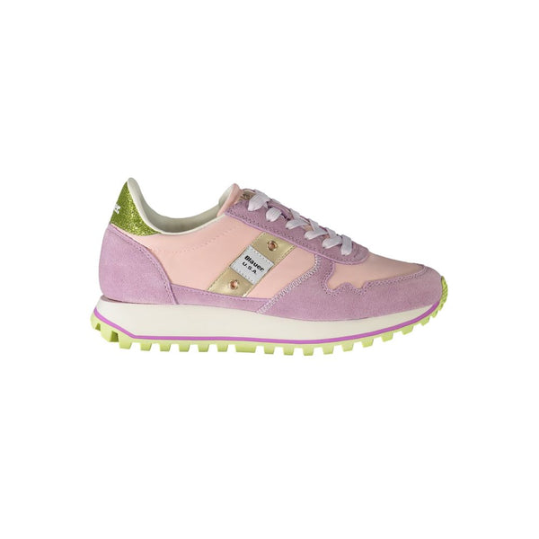 Pink Polyester Sneaker Blauer