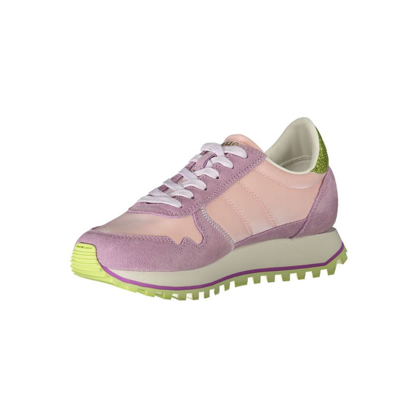 Pink Polyester Sneaker Blauer