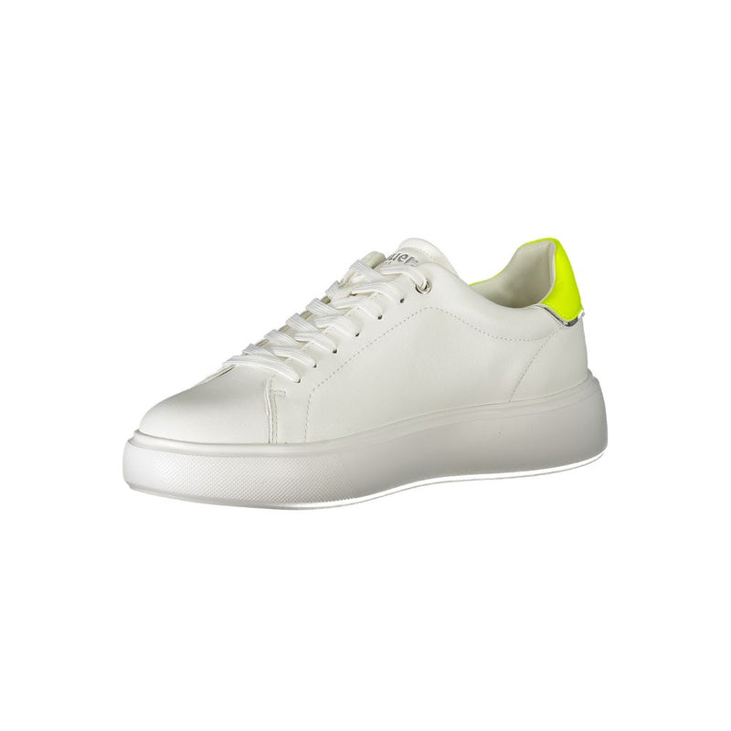 White Polyester Sneaker Blauer