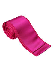 Fuchsia Pink Silk Waist Women Belt Dolce & Gabbana