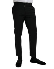 Black Wool SlimFit Dress Formal Pants Dolce & Gabbana