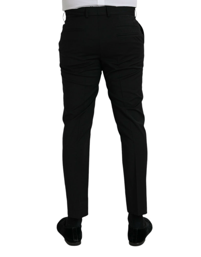 Black Wool SlimFit Dress Formal Pants Dolce & Gabbana