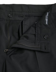 Black Wool SlimFit Dress Formal Pants Dolce & Gabbana