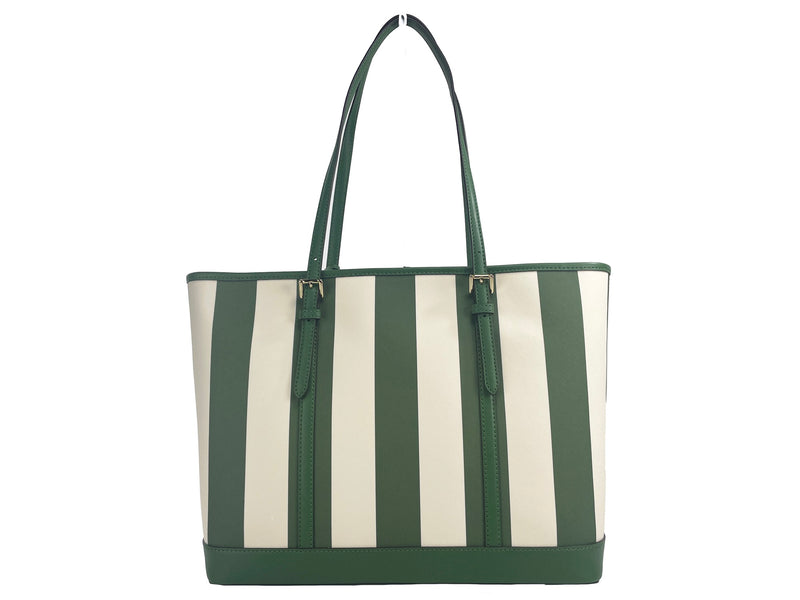 Jet Set Travel Large TZ Shoulder PVC Tote Bag Purse Fern Green Michael Kors