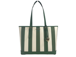 Jet Set Travel Large TZ Shoulder PVC Tote Bag Purse Fern Green Michael Kors