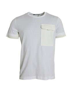 White Cotton Pocket Short Sleeves T-shirt Dolce & Gabbana