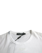 White Cotton Pocket Short Sleeves T-shirt Dolce & Gabbana