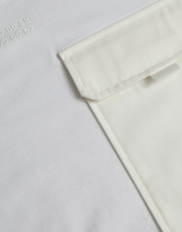 White Cotton Pocket Short Sleeves T-shirt Dolce & Gabbana