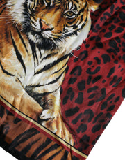 Multicolor Tiger Print Cotton Short Sleeves T-shirt Dolce & Gabbana