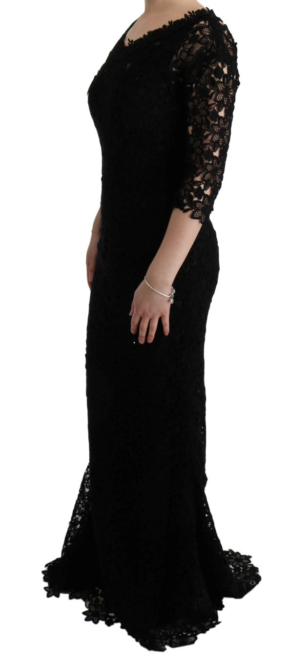 Elegant Black Sheath Dress with Silk Lining Dolce & Gabbana