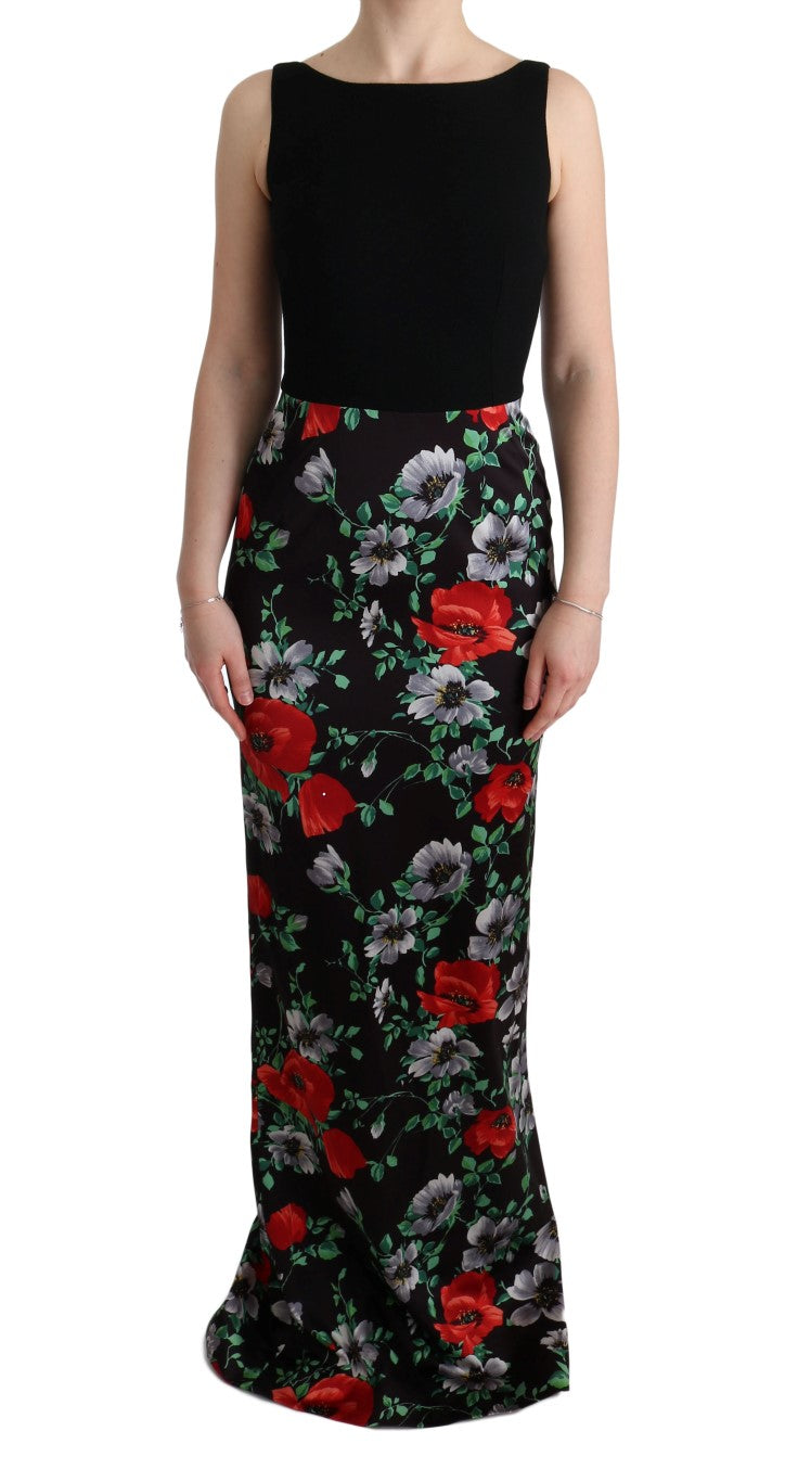 Elegant Floral Sheath Gown Dolce & Gabbana