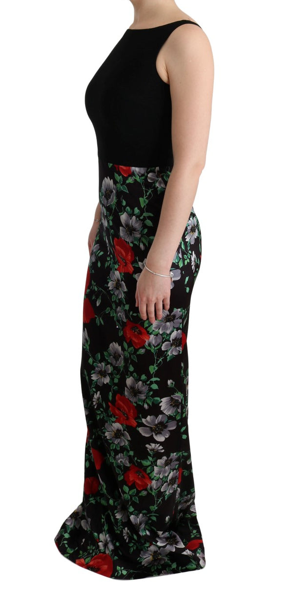 Elegant Floral Sheath Gown Dolce & Gabbana