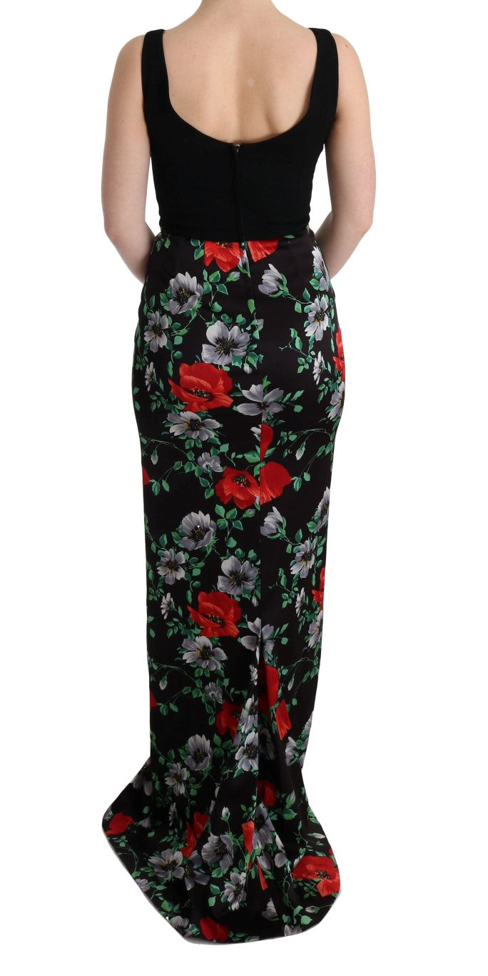 Elegant Floral Sheath Gown Dolce & Gabbana