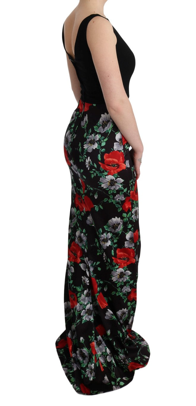 Elegant Floral Sheath Gown Dolce & Gabbana