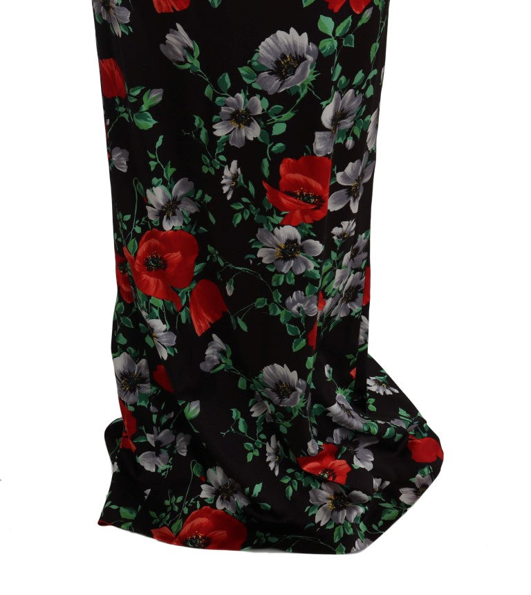 Elegant Floral Sheath Gown Dolce & Gabbana