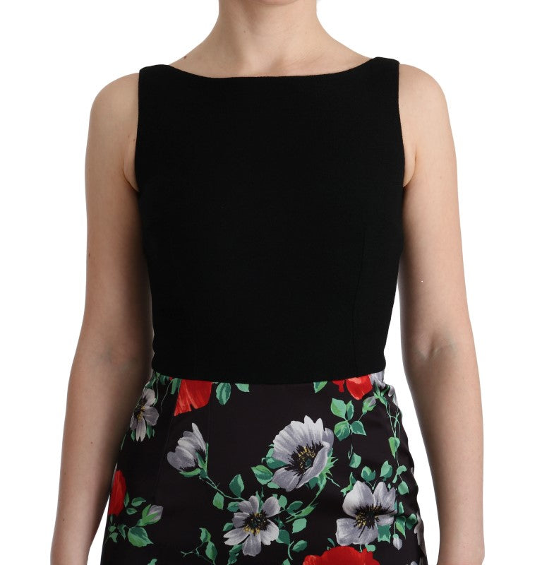 Elegant Floral Sheath Gown Dolce & Gabbana