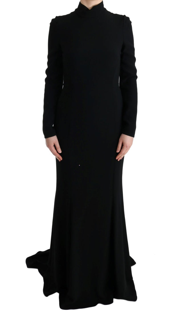 Elegant Full Length Sheath Gown in Black Dolce & Gabbana