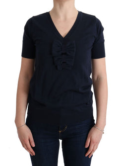 Elegant Blue Wool Top - Chic Everyday Elegance MARGHI LO'