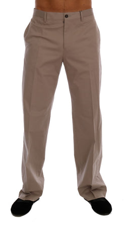 Chic Beige Chinos Casual Pants Dolce & Gabbana