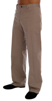 Chic Beige Chinos Casual Pants Dolce & Gabbana