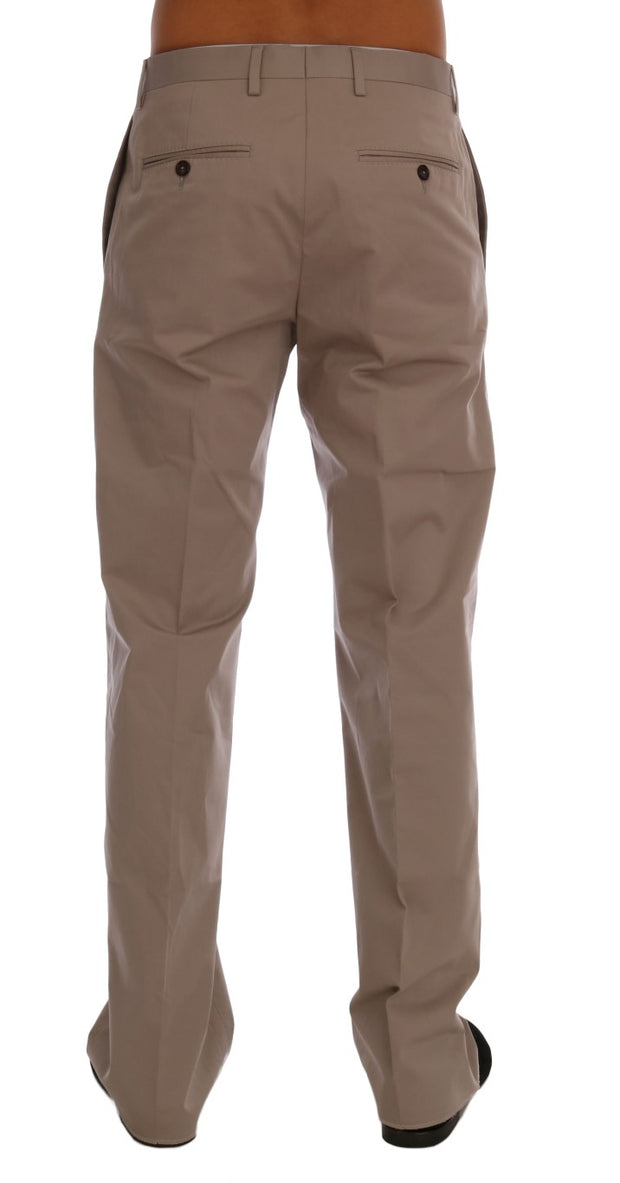 Chic Beige Chinos Casual Pants Dolce & Gabbana