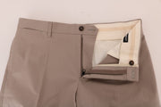 Chic Beige Chinos Casual Pants Dolce & Gabbana