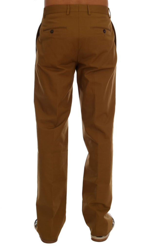 Elegant Brown Formal Trousers for Men Dolce & Gabbana