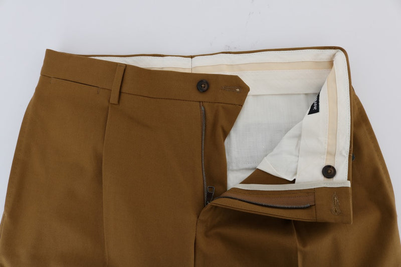 Elegant Brown Formal Trousers for Men Dolce & Gabbana