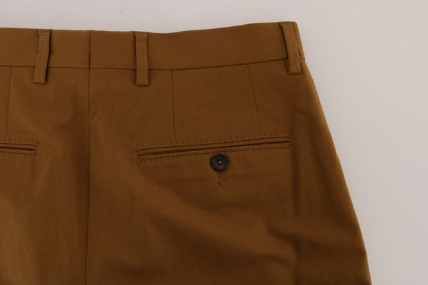 Elegant Brown Formal Trousers for Men Dolce & Gabbana