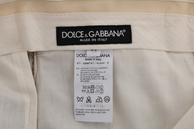 Elegant Brown Formal Trousers for Men Dolce & Gabbana