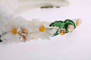 Sunflower Crystal Embellished Headband Dolce & Gabbana