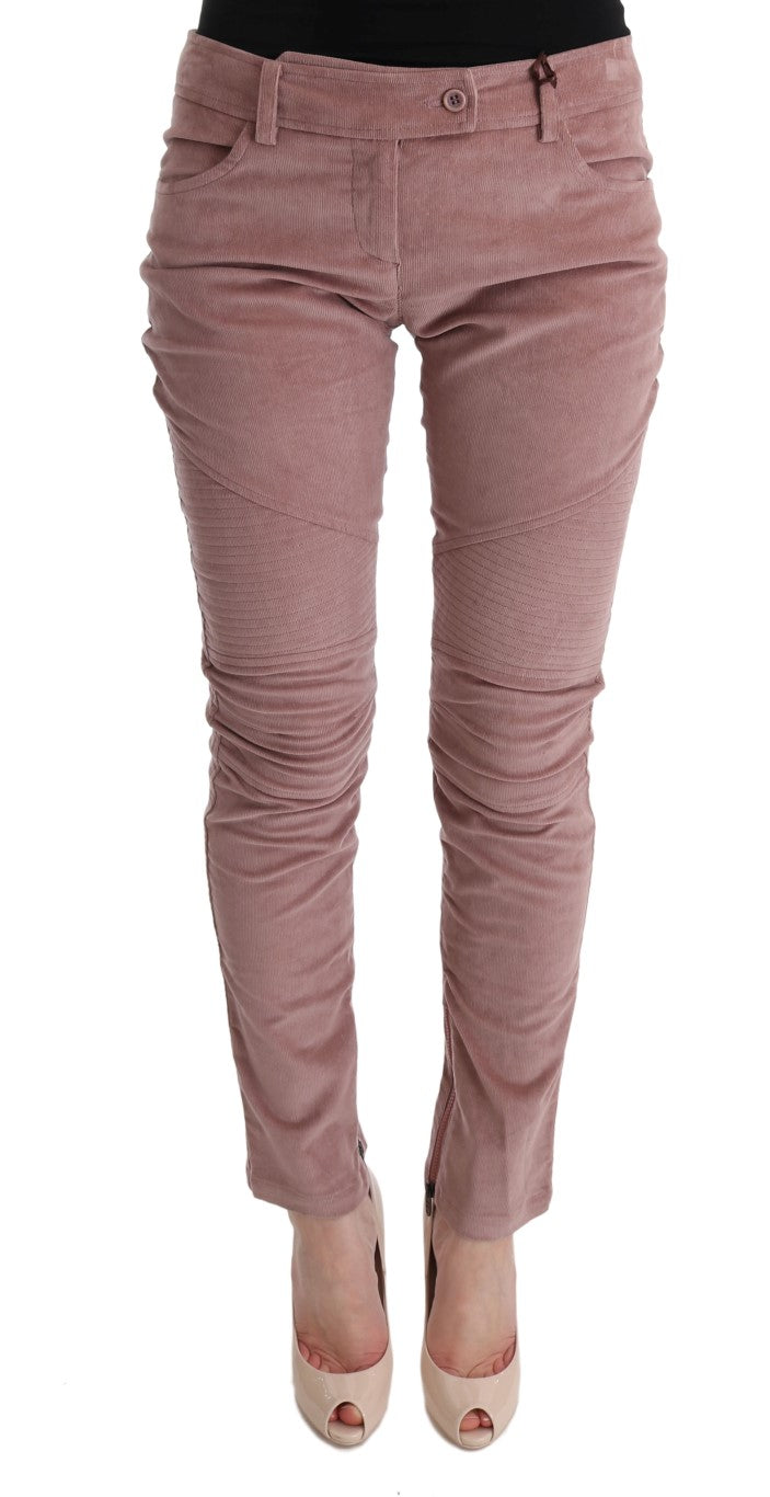 Chic Pink Capri Cropped Trousers Ermanno Scervino