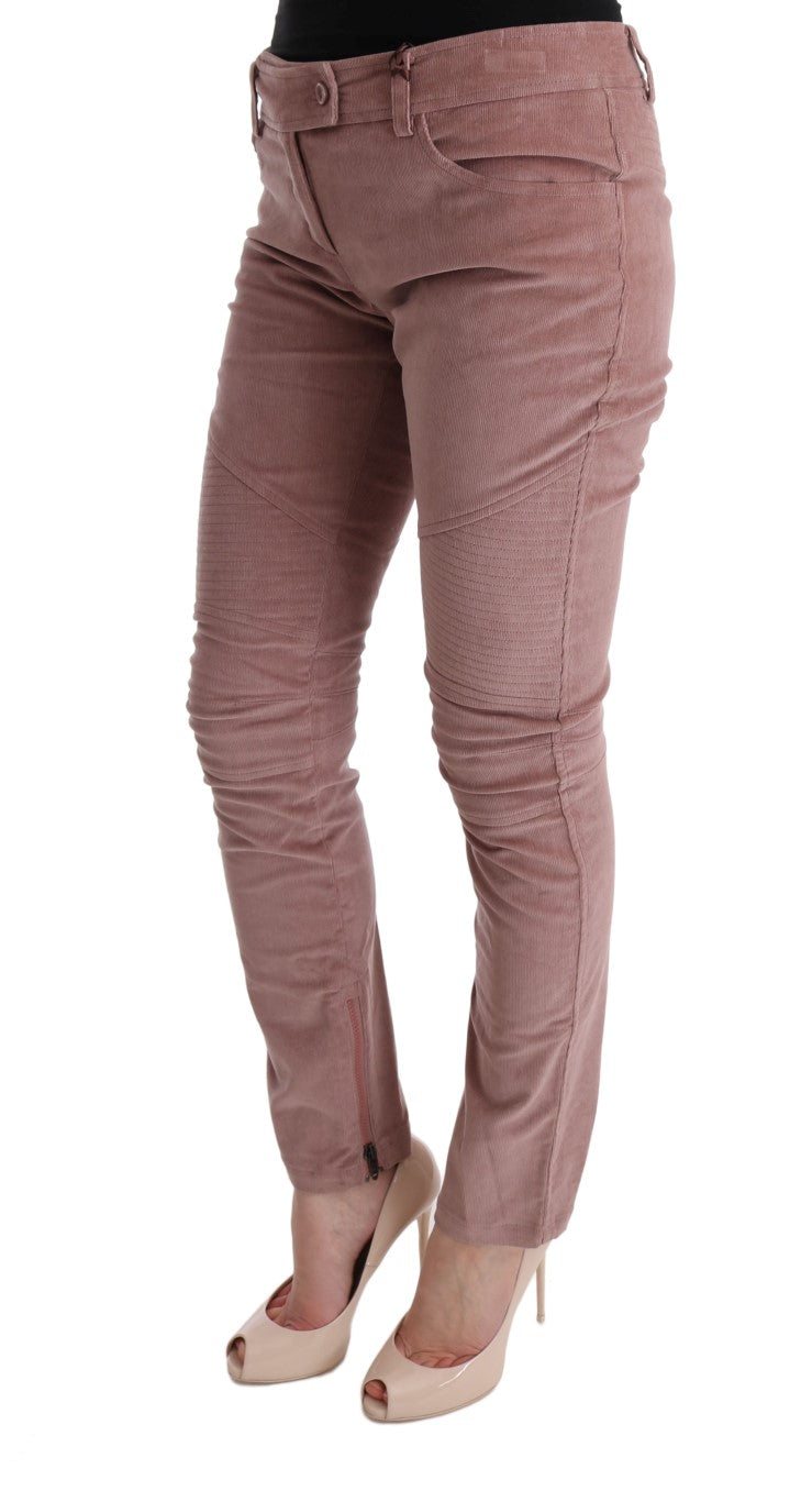Chic Pink Capri Cropped Trousers Ermanno Scervino