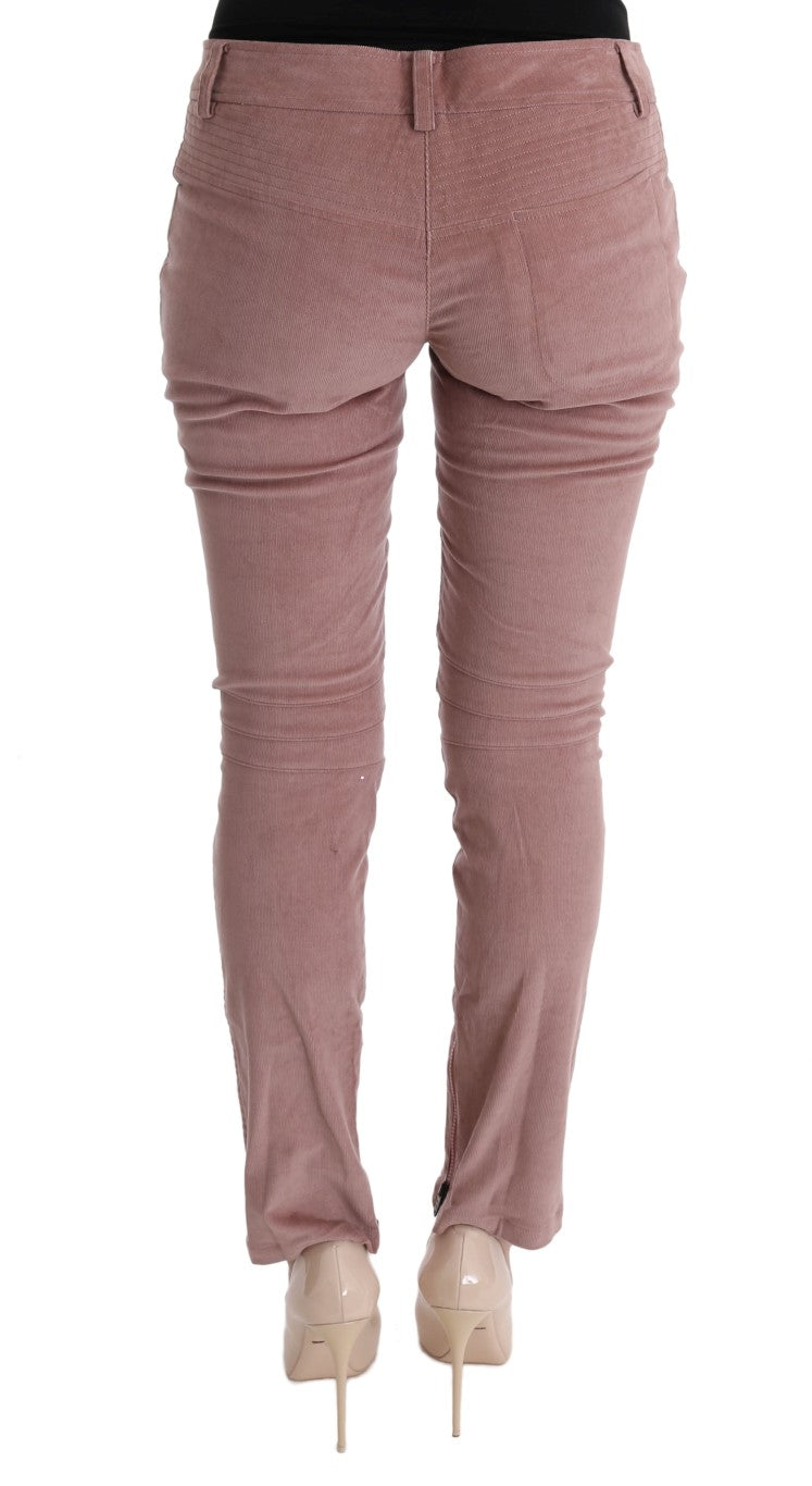 Chic Pink Capri Cropped Trousers Ermanno Scervino